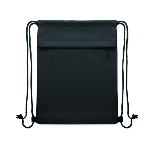 Sac à cordon Bangkok Bag en revêtement PU - Accessoire polyvalent pour événements et cadeaux - Personnalisable - BCM Goodies