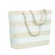 Sac de plage en coton 220 gr/m² HEAVEN STRIPE - Accessoire indispensable pour plage et shopping