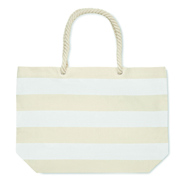 Sac de plage en coton 220 gr/m² HEAVEN STRIPE - Accessoire indispensable pour plage et shopping