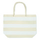 Sac de plage en coton 220 gr/m² HEAVEN STRIPE - Accessoire indispensable pour plage et shopping
