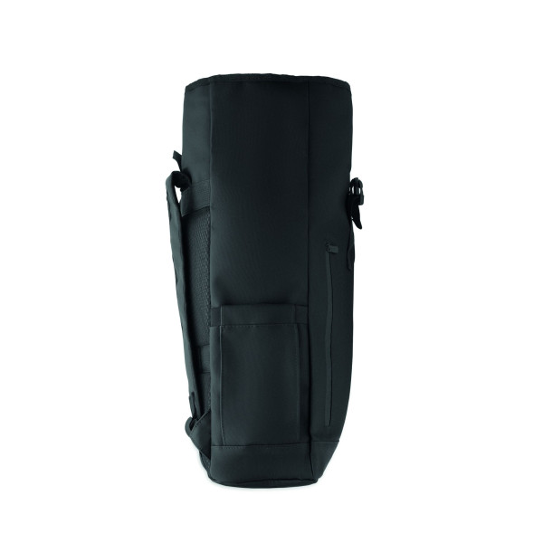 Sac à dos pour ordinateur portable en polyester 600D RPET et PU avec doublure en polyester RPET - BCM Goodies