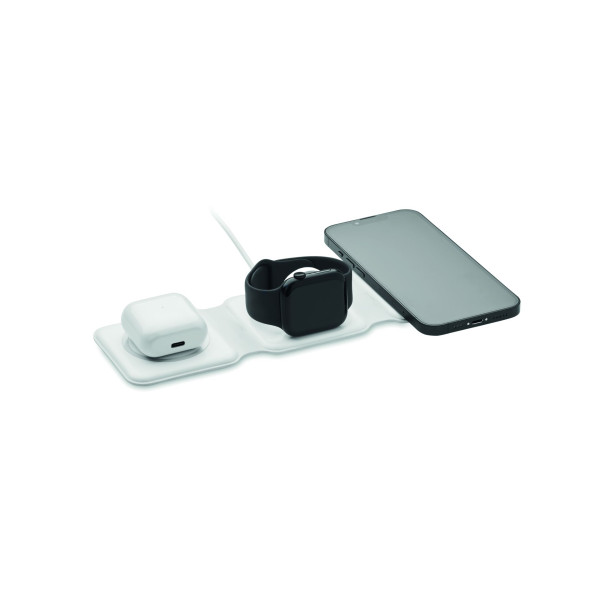 Station de charge pliable ORIO pour 3 appareils sans fil - Accessoire pratique et polyvalent - BCM Goodies