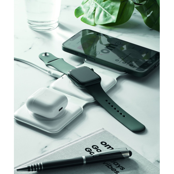 Station de charge pliable ORIO pour 3 appareils sans fil - Accessoire pratique et polyvalent - BCM Goodies