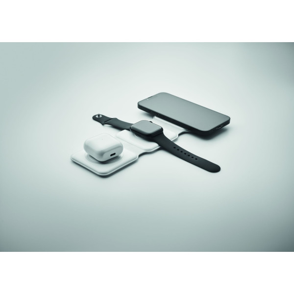 Station de charge pliable ORIO pour 3 appareils sans fil - Accessoire pratique et polyvalent - BCM Goodies