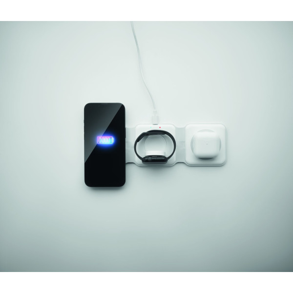 Station de charge pliable ORIO pour 3 appareils sans fil - Accessoire pratique et polyvalent - BCM Goodies