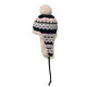 Bonnet tricoté avec oreillettes et pompon en fibre acrylique - Personnalisable avec logo - BCM Goodies