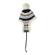 Bonnet tricoté avec oreillettes et pompon en fibre acrylique - Personnalisable avec logo - BCM Goodies