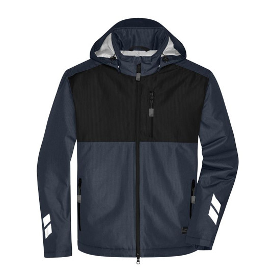 Veste de travail hardshell hiver unisexe Daiber - Polyester recyclé - Protection contre les intempéries - Personnalisable