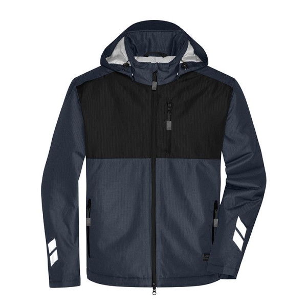 Veste de travail hardshell hiver unisexe Daiber - Polyester recyclé - Protection contre les intempéries - Personnalisable