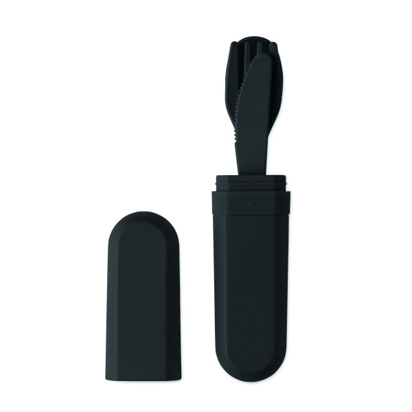 Set de couverts réutilisables avec étui en PLA de maïs - BCM Goodies
