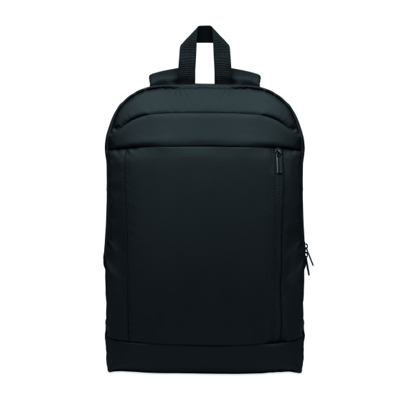 Sac à dos extensible pour ordinateur 16'' en polyester 600D RPET avec revêtement PU - Personnalisable