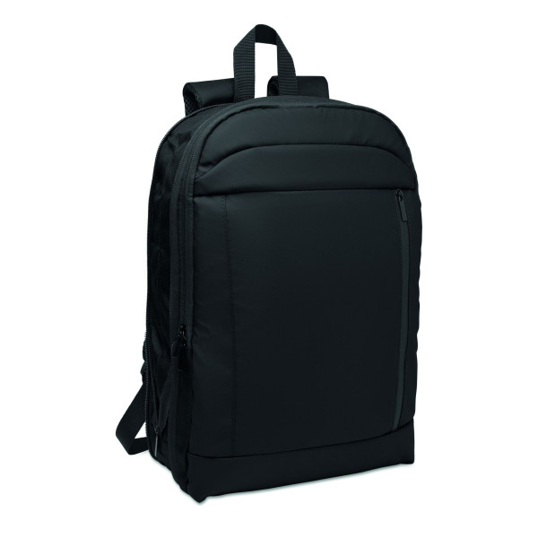 Sac à dos extensible pour ordinateur 16'' en polyester 600D RPET avec revêtement PU - Personnalisable