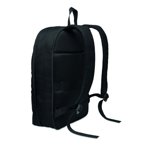 Sac à dos extensible pour ordinateur 16'' en polyester 600D RPET avec revêtement PU - Personnalisable