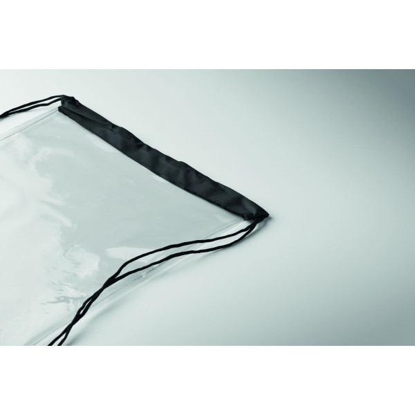 Sac à cordon transparent en EVA et PVC pour objets publicitaires personnalisables - BCM Goodies