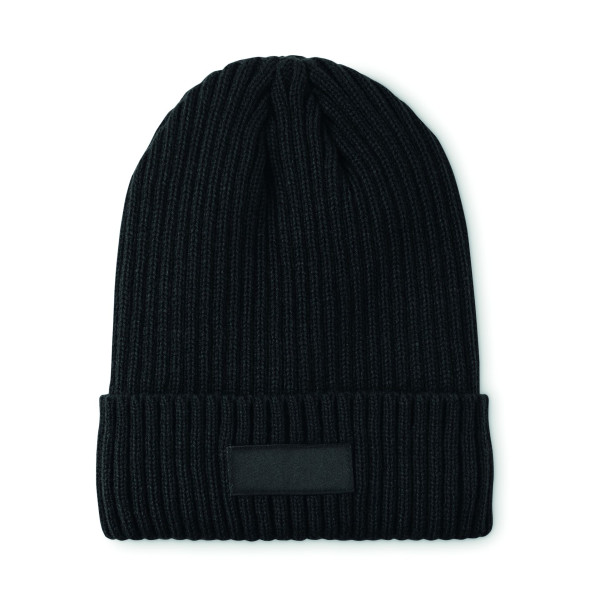 Bonnet tricoté unisexe en acrylique et polyester pour événements professionnels - Personnalisable
