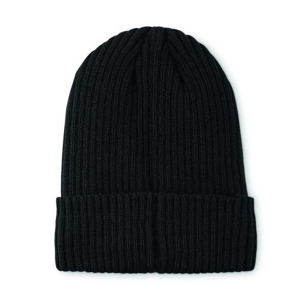 Bonnet tricoté unisexe en acrylique et polyester pour événements professionnels - Personnalisable