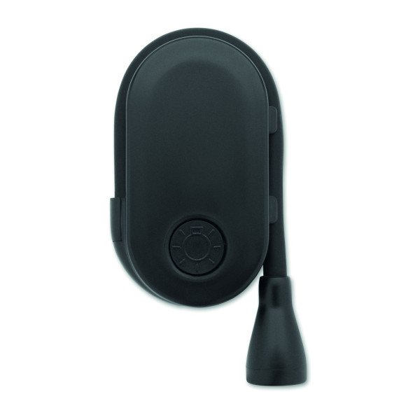 Lampe de lecture LED rechargeable en ABS avec corps flexible et clip - BCM Goodies