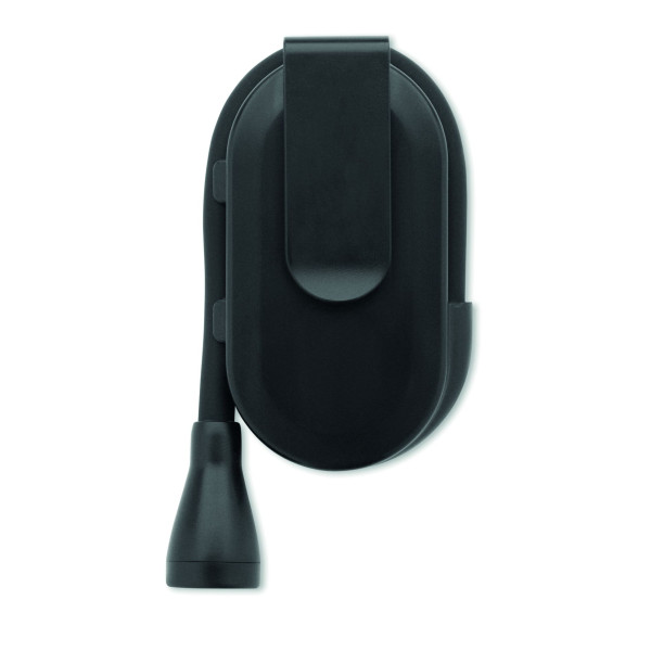Lampe de lecture LED rechargeable en ABS avec corps flexible et clip - BCM Goodies