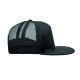 Casquette à visière plate en sergé de coton avec maille en polyester - Personnalisation avec votre logo