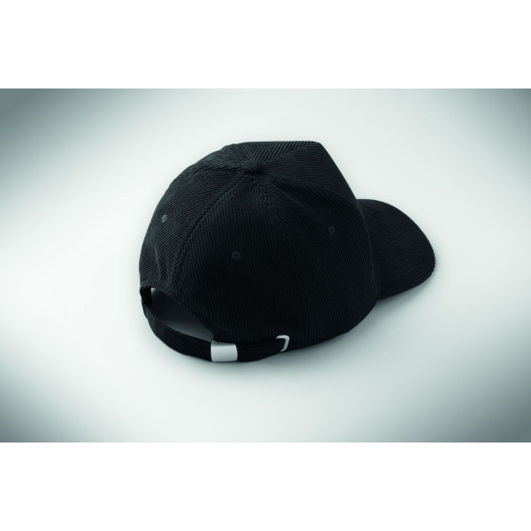 Casquette de baseball à 5 panneaux en velours côtelé de polyester - Personnalisable avec logo - BCM Goodies