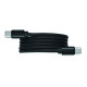 Câble magnétique tressé Type C 1m - Charge rapide 60W - RPET certifié GRS - Aluminium - Personnalisable