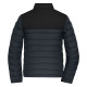 Doudoune hybride pour femme en polyester recyclé et polyamide - Personnalisable