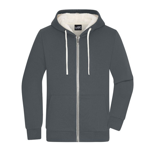 Sweat-shirt à capuche Sherpa bio Homme Daiber
