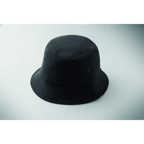 Bob en velours côtelé 100% polyester - Accessoire professionnel personnalisable