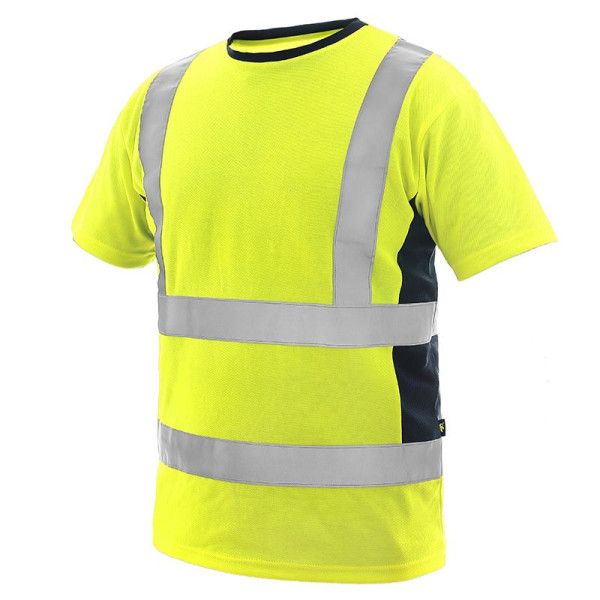 T-shirt de travail haute visibilité Homme CXS - Vêtement de sécurité personnalisable EN ISO 20471