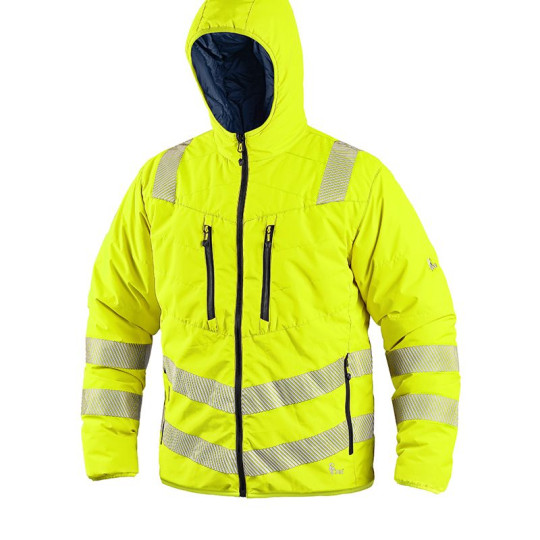 Veste de travail matelassée réversible haute visibilité Hiver Homme CXS