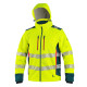 Veste de travail softshell 2 en 1 classique haute visibilité pour homme - BCM Goodies