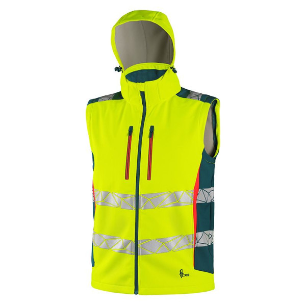 Veste de travail softshell 2 en 1 classique haute visibilité pour homme - BCM Goodies