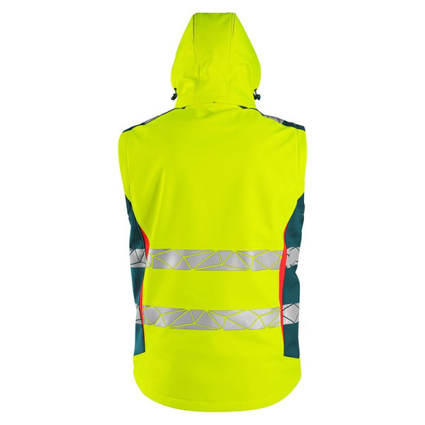 Veste de travail softshell 2 en 1 classique haute visibilité pour homme - BCM Goodies