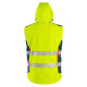 Veste de travail softshell 2 en 1 classique haute visibilité pour homme - BCM Goodies