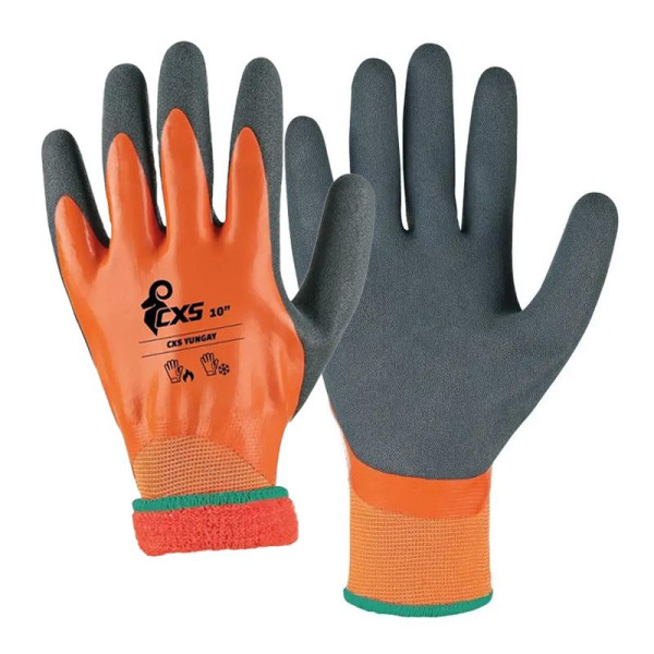 Gants de travail hiver CXS Yungay Winter - Résistance jusqu'à 100°C, adhérence antidérapante