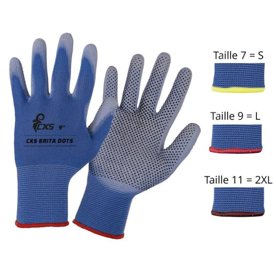 Gants de travail CXS Brita Dots - Protection et adhérence optimales | BCM Goodies