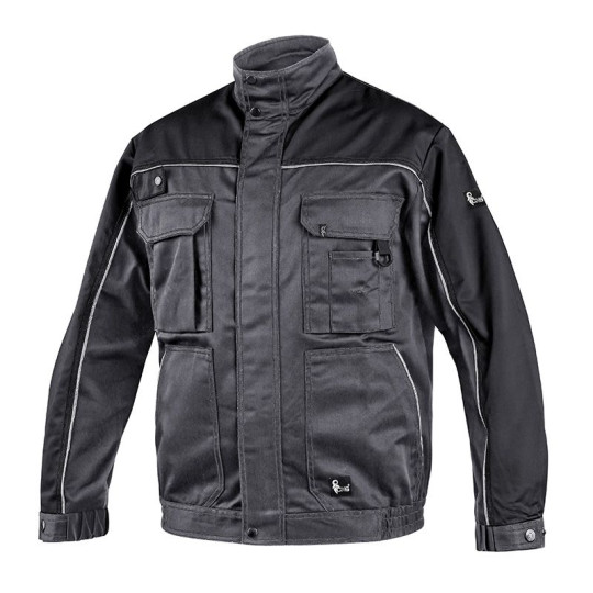 Veste de travail hiver homme CXS Orion - Doublure en polaire 100% polyester - Poches pratiques - Éléments réfléchissants - Perso