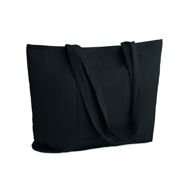 Grand sac shopping/de plage en velours côtelé de polyester - BCM Goodies