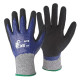 Gants de travail CXS Rita pour travaux lourds en milieu humide - Catégorie 2, protection anticoupure D, résistance à l'abra