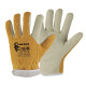 Gants de travail hiver CXS - Gants en cuir de porc pour activités extérieures en milieu froid