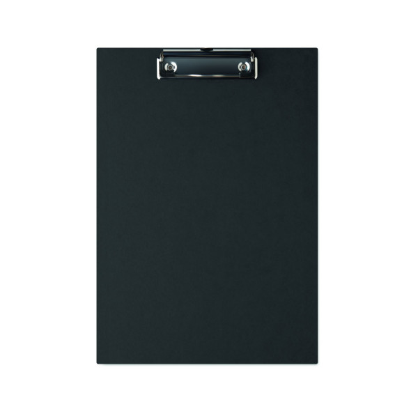 Porte-bloc à pince A4 en carton avec couverture en papier et clip en fer argenté - BCM Goodies
