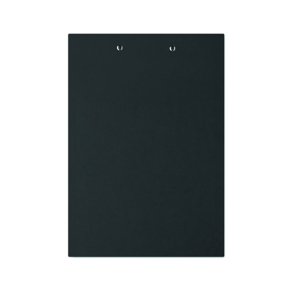 Porte-bloc à pince A4 en carton avec couverture en papier et clip en fer argenté - BCM Goodies