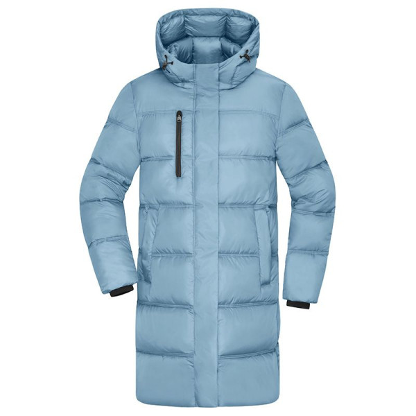 Doudoune longue en RPET pour femme - Vêtement d'hiver écologique et pratique - BCM Goodies