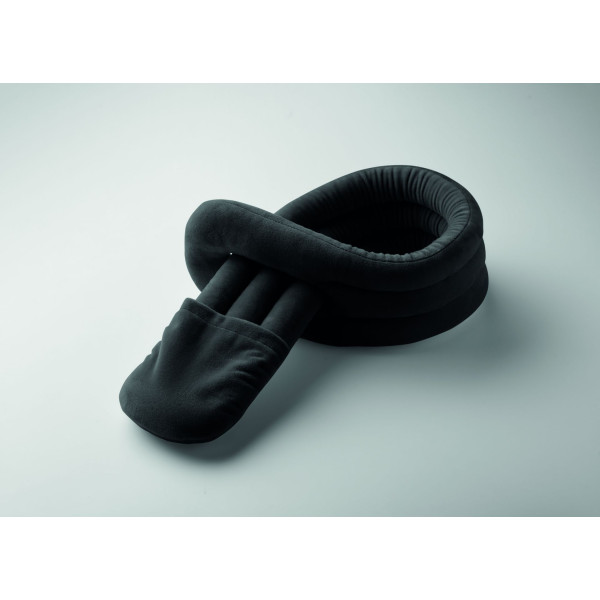 Oreiller de voyage pliable en polyester souple et en mousse pour professionnels en déplacement - BCM Goodies