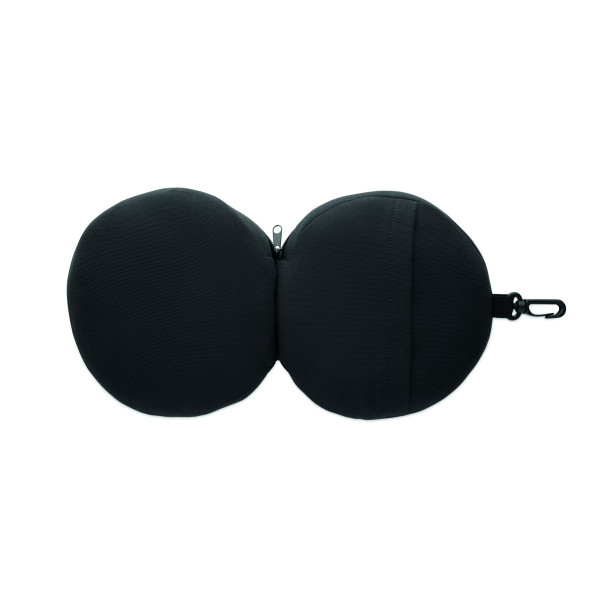 Oreiller de voyage 2 en 1 avec masque pour les yeux | Accessoire de voyage personnalisable | BCM Goodies