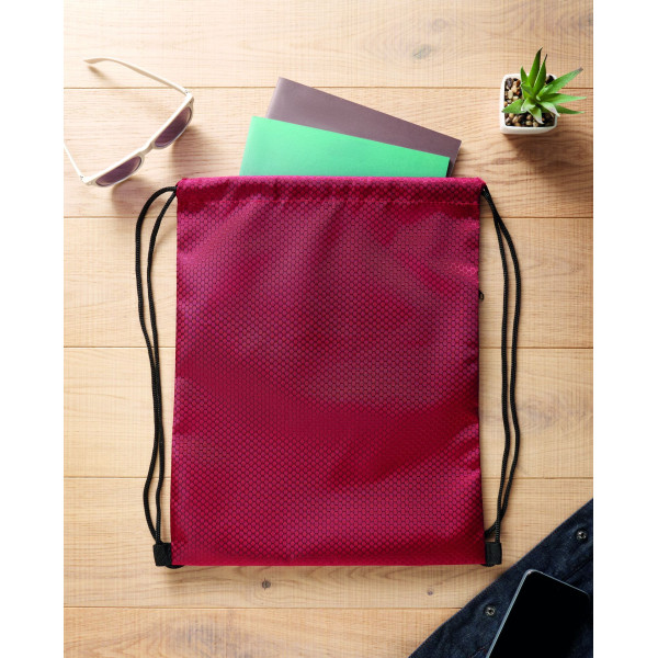 Sac à cordon en polyester RPET personnalisable pour événements B2B et cadeaux clients - BCM Goodies