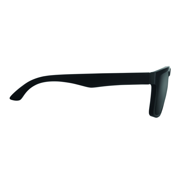 Lunettes de soleil avec verres miroirs et monture caoutchoutée mate - Protection UV400 - Goodies promotionnels pour événements d