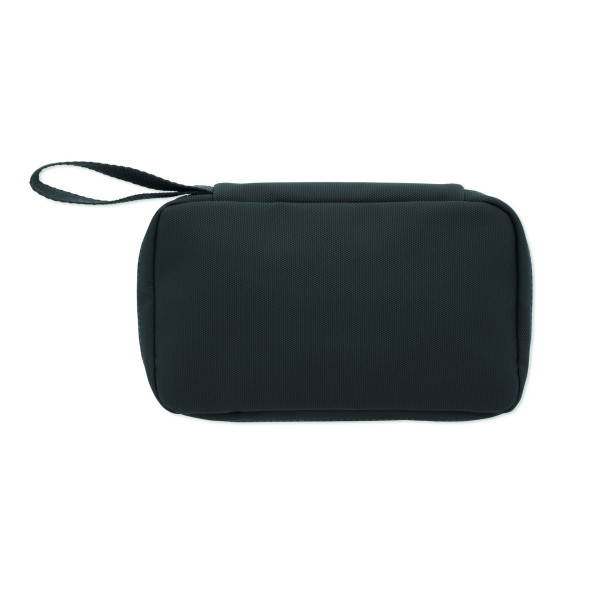 Trousse de toilette en 600D RPET avec revêtement PU - BCM Goodies