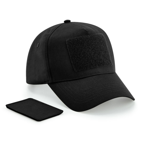Casquette 5 panneaux personnalisable avec patch amovible pour communication d’entreprise – BCM Goodies
