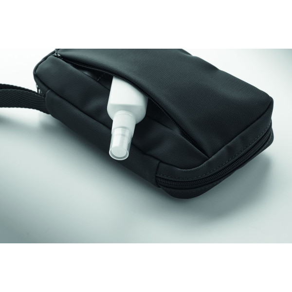 Trousse de toilette en 600D RPET avec revêtement PU - BCM Goodies